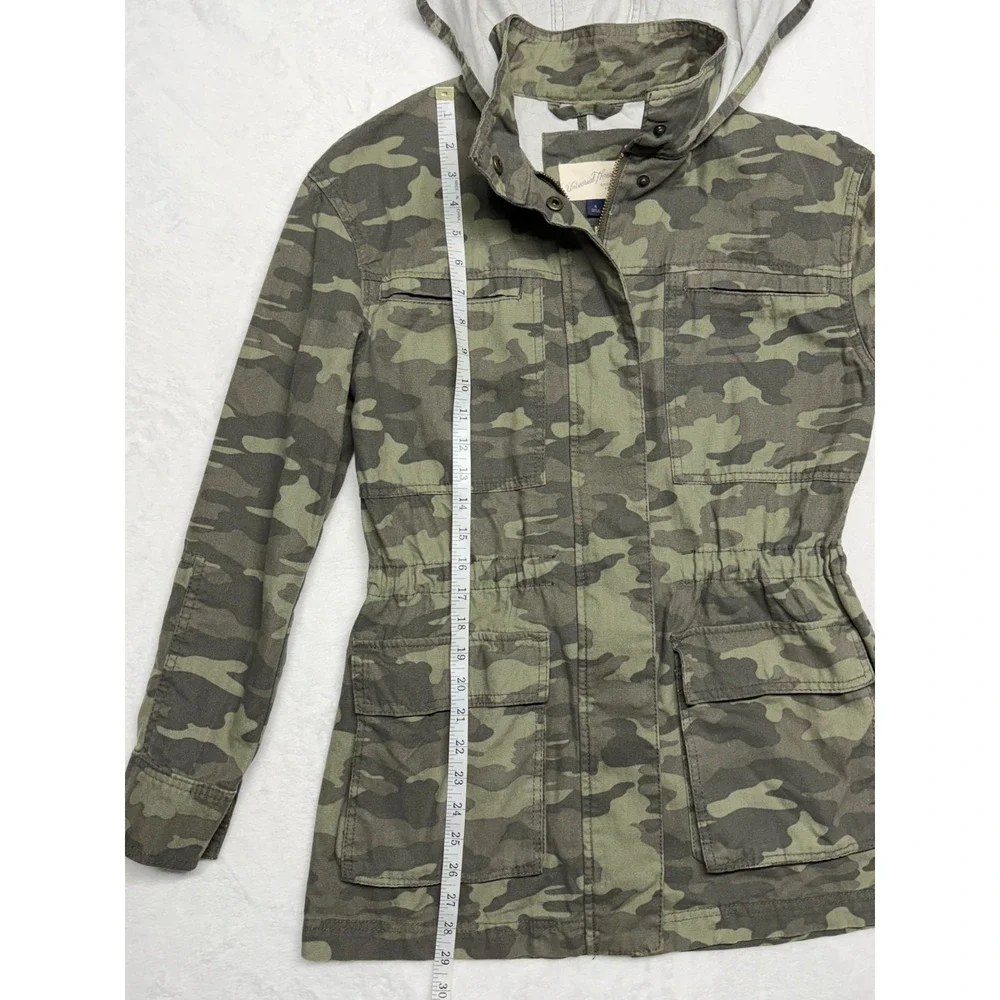 Universal Thread Green Camo Women's Small Utility Jacket Barn Coat Work Military - Picture 4 of 6